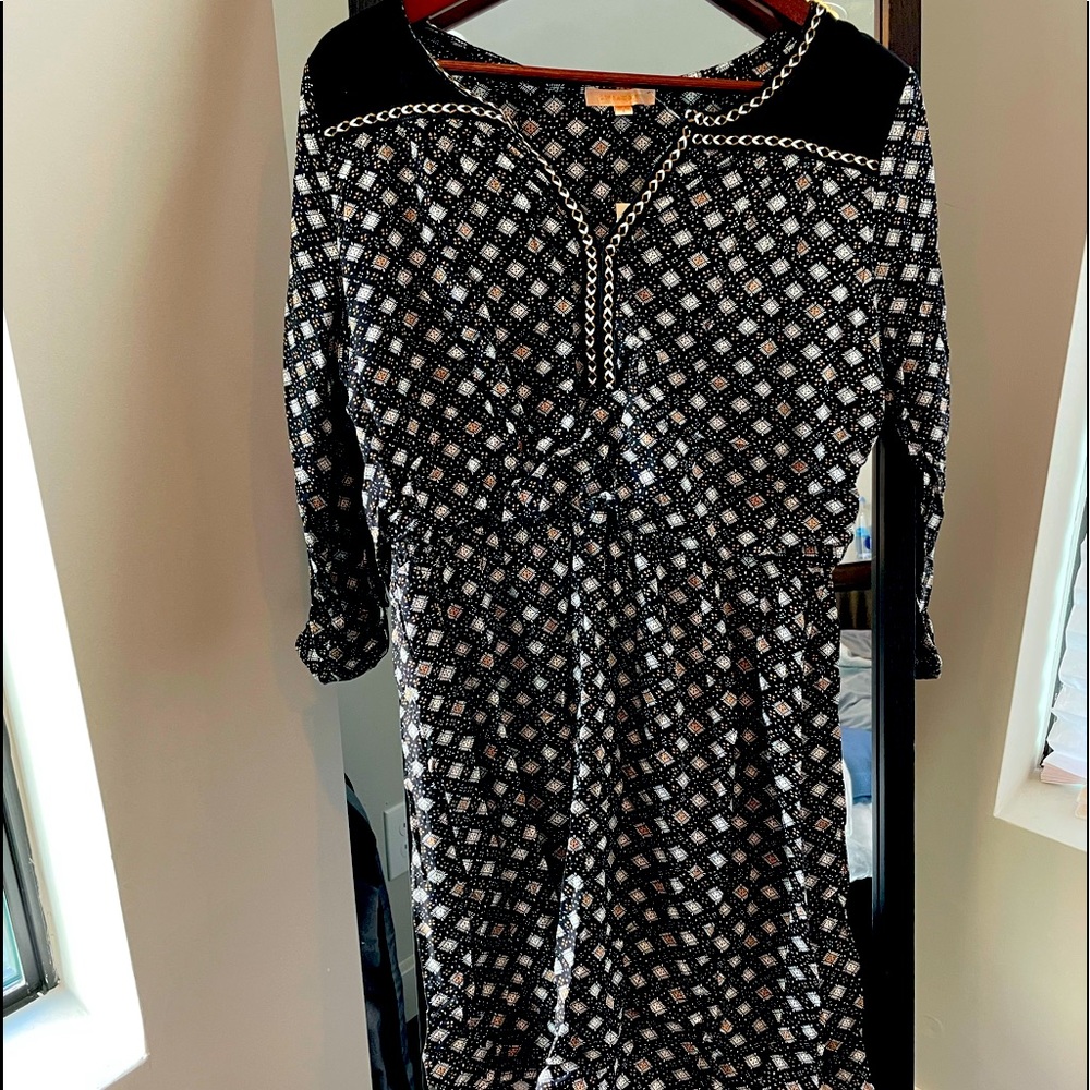 NWT Skies are Blue black and white dress.
